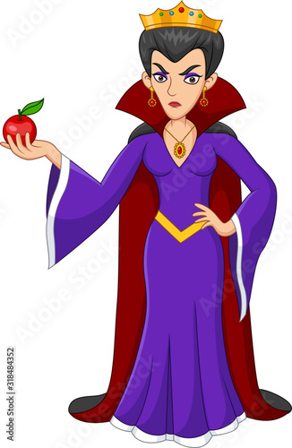 Evil Queen holding a poisoned apple