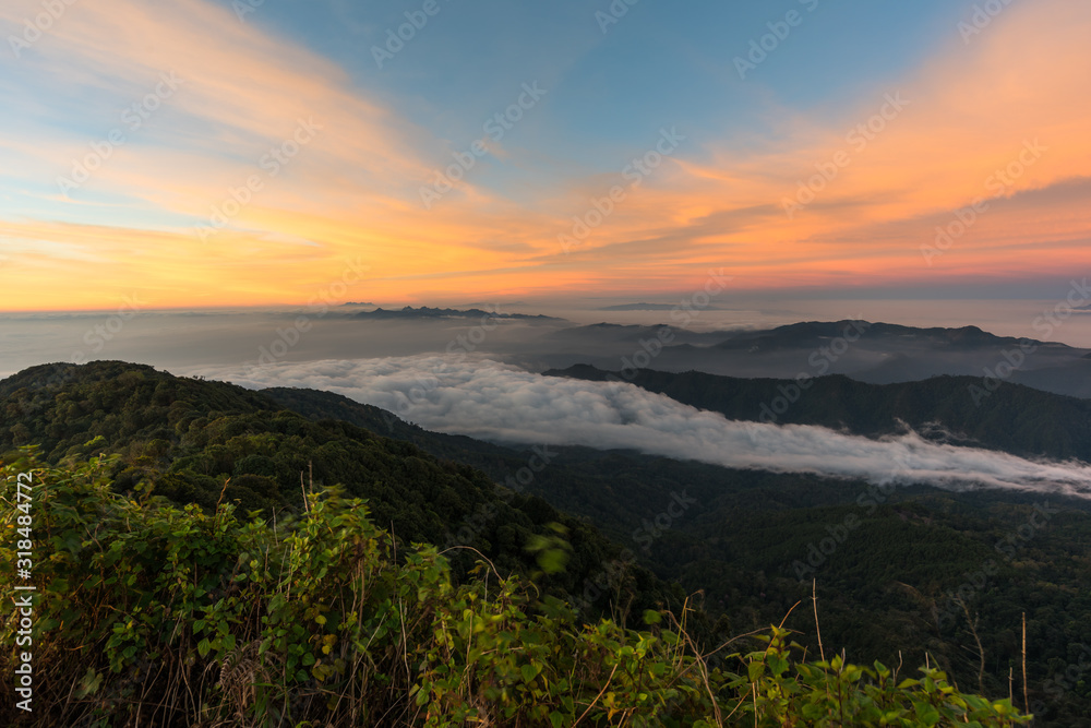 Sunrise in Thailand, Good view form north of Thailand.  