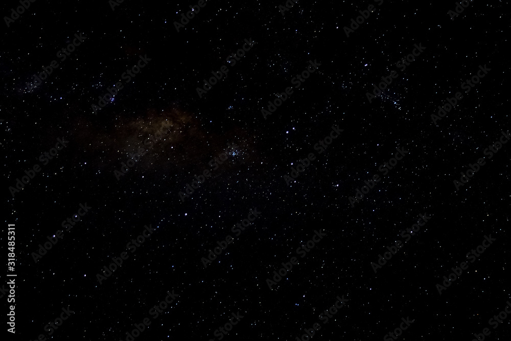 Stars and galaxy outer space sky night universe black starry background of shiny starfield