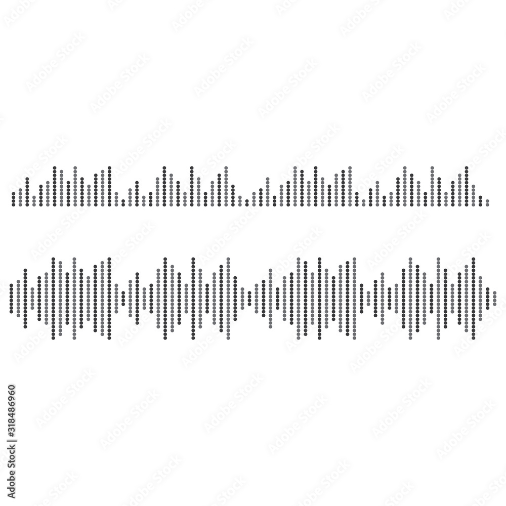 sound wave logo vector icon