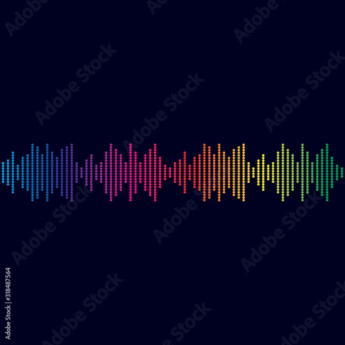 sound wave logo vector icon