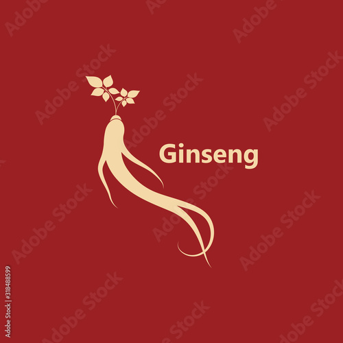 Ginseng icon Vector Illustration design Logo
