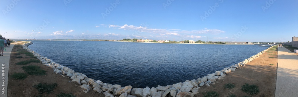Beautiful panoramic view in Nin, near Zadar, Croatia