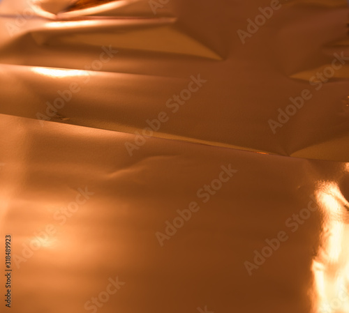 Shiny copper foil for printing work , hot foil ,  texture background