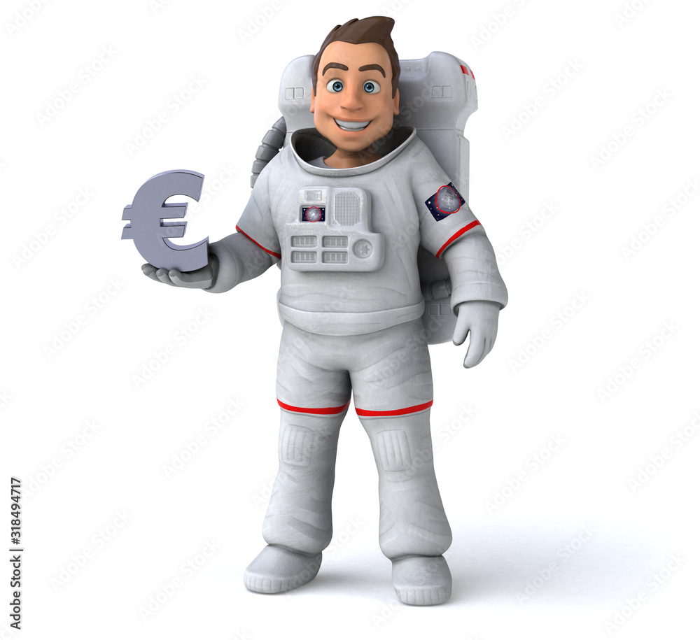 Fun astronaut - 3D Illustration Fun astronaut - 3D Illustration