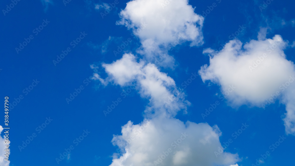 White clouds in blue sky White clouds in blue sky
