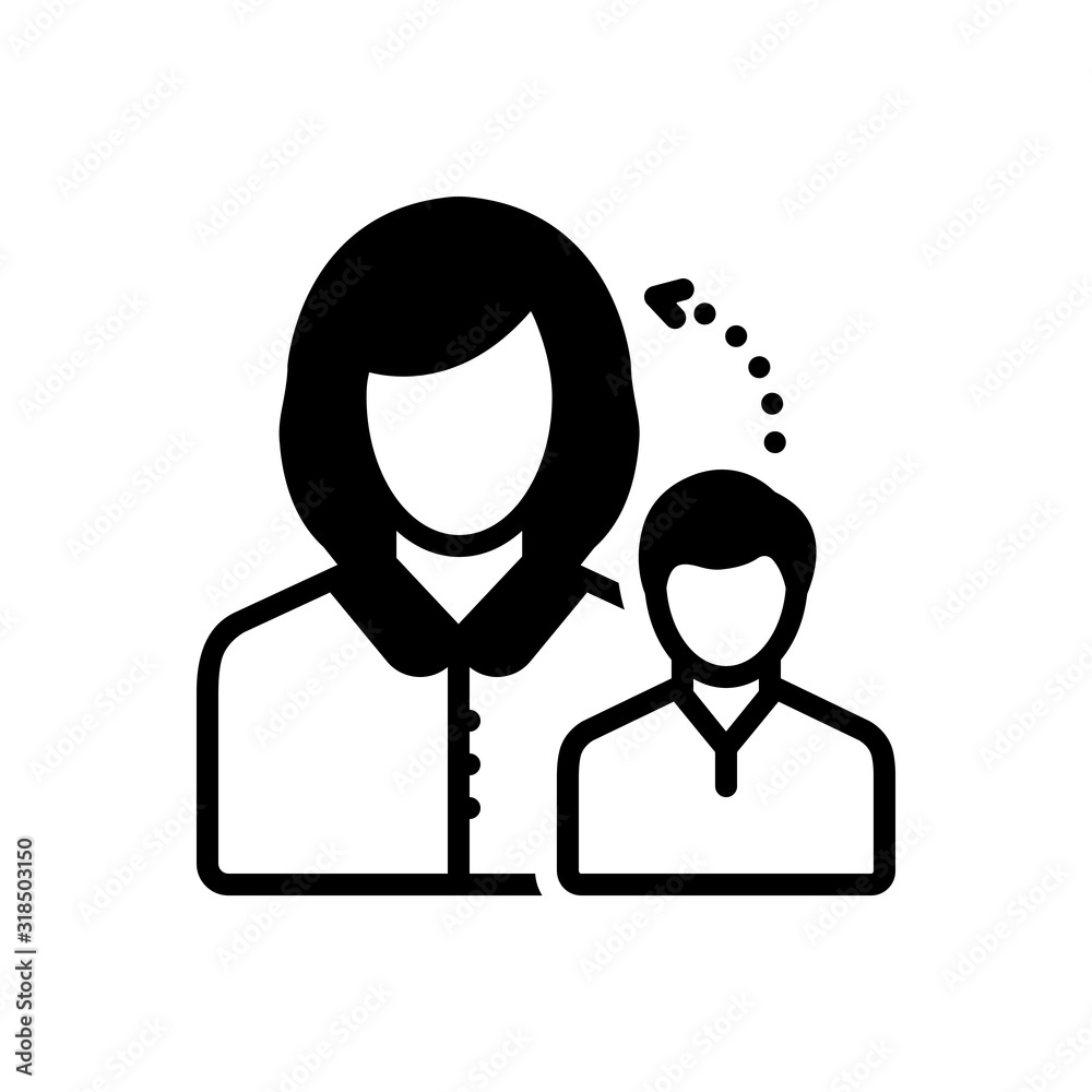 Black solid icon for dependent Black solid icon for dependent
