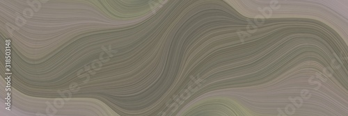 surreal banner design with gray gray, rosy brown and dark olive green colors. dynamic curved lines with fluid flowing waves and curves