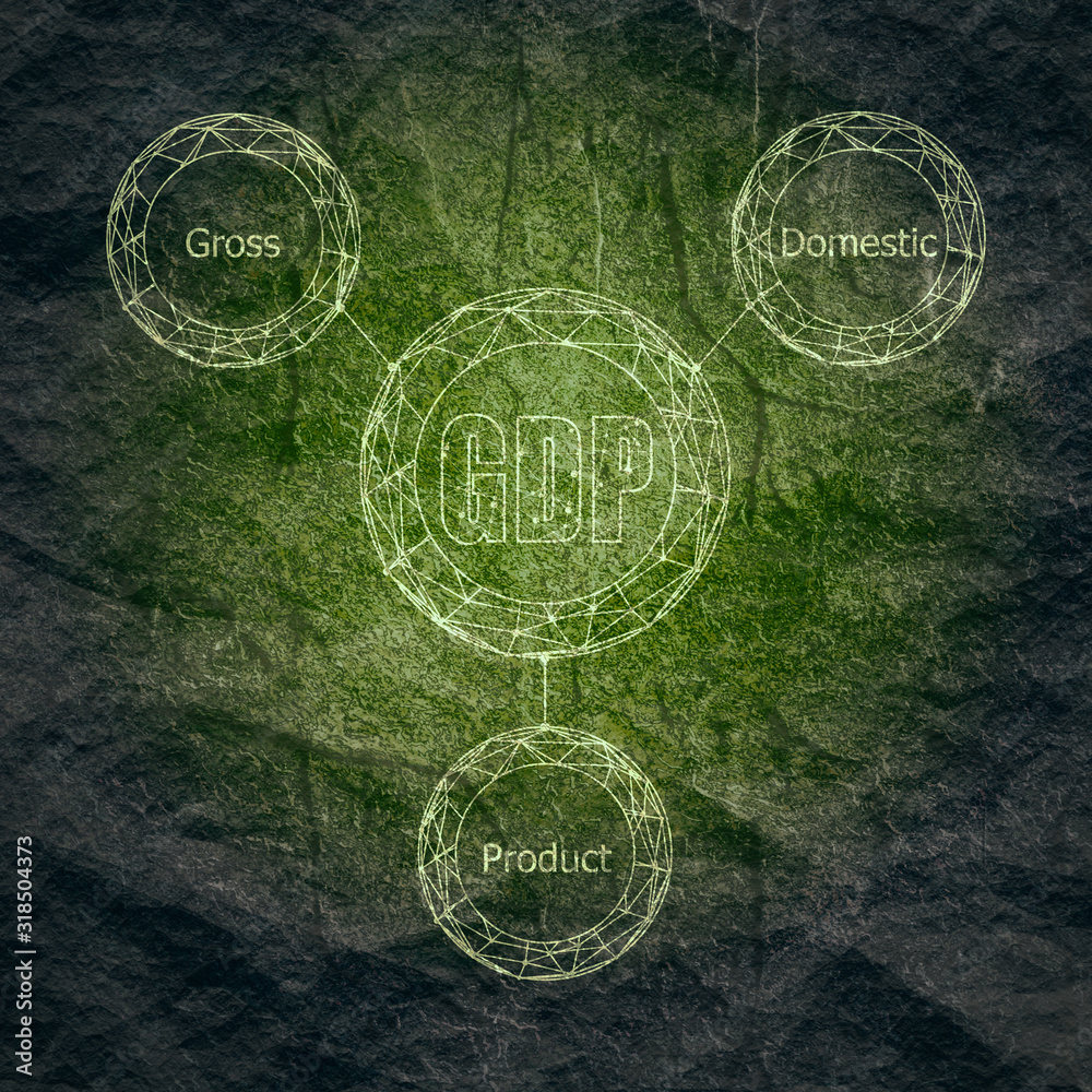 Obraz premium Acronym GDP - Gross Domestic Product. Business conceptual image.