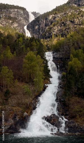 Beautiful waterfall in Norway