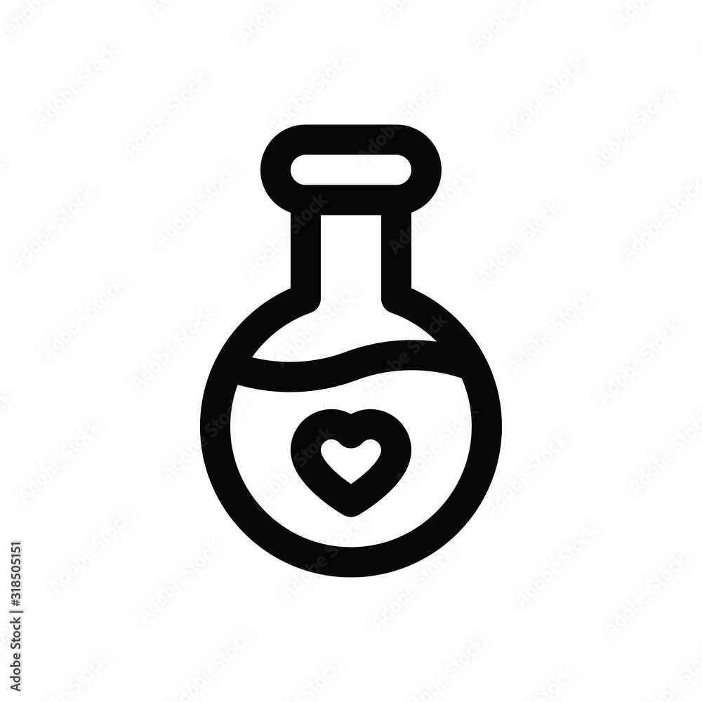 valentine day related romance love potion vector in lineal style valentine day related romance love potion vector in lineal style