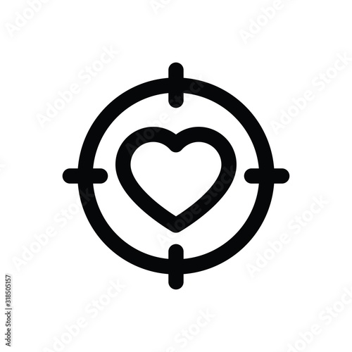 valentine related love and romance finding location vector in lineal style