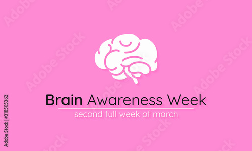 Vector illustration on the theme of Brain awareness week, observed in second week of March every year.