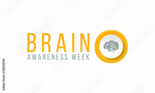 Vector illustration on the theme of Brain awareness week, observed in second week of March every year.