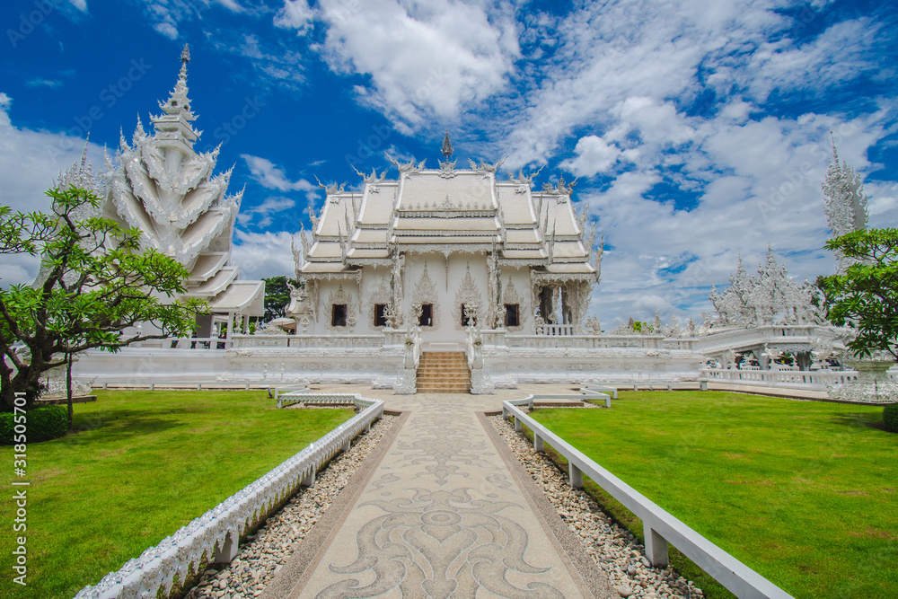 Obraz premium Wat Rong Khun,Chiangrai, Thailand