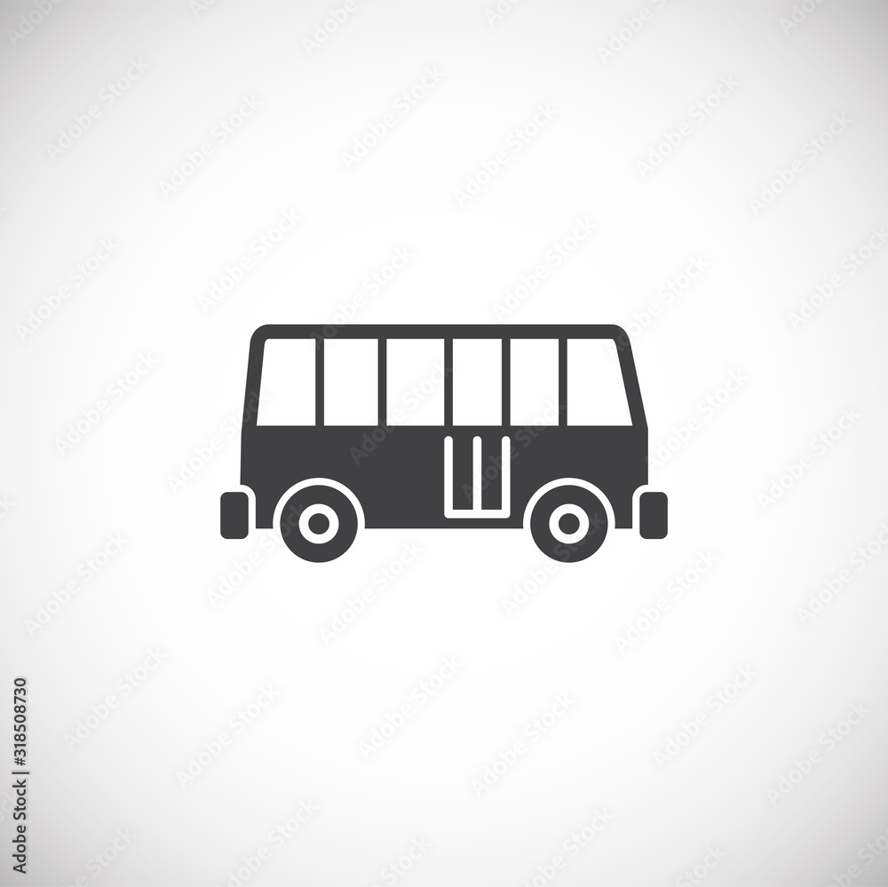 Transportation related icon on background for graphic and web design. Creative illustration concept symbol for web or mobile app