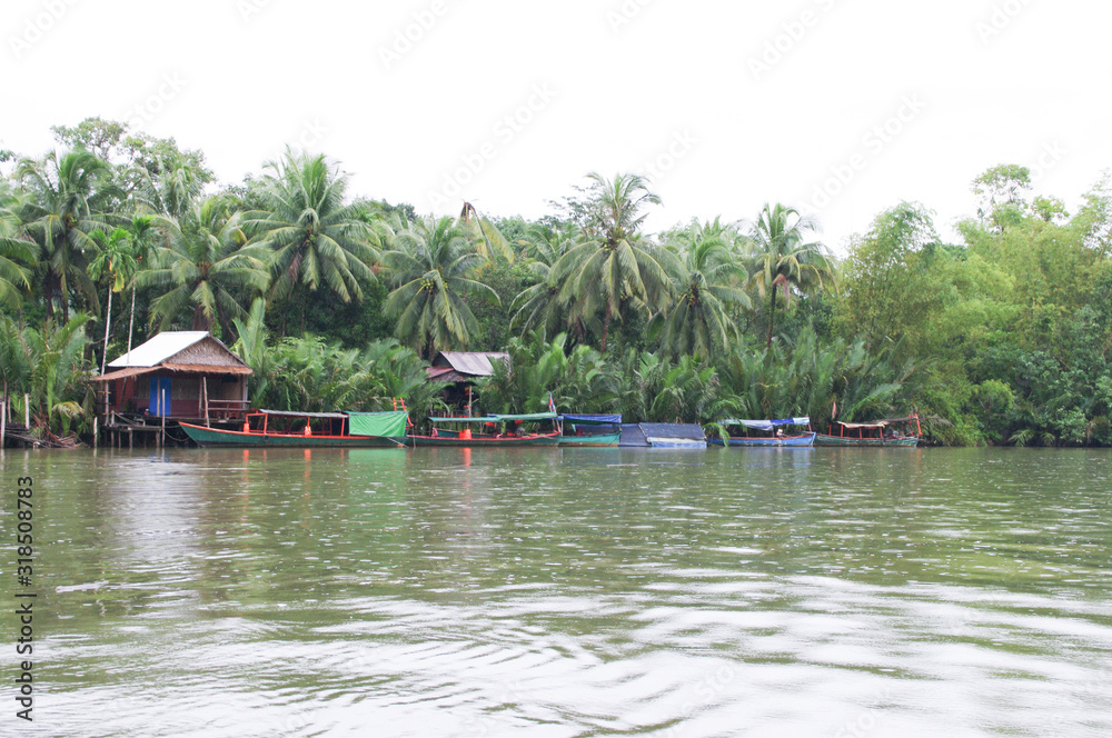 Fototapeta premium boats on the river
