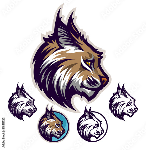 Lynx profile emblem
