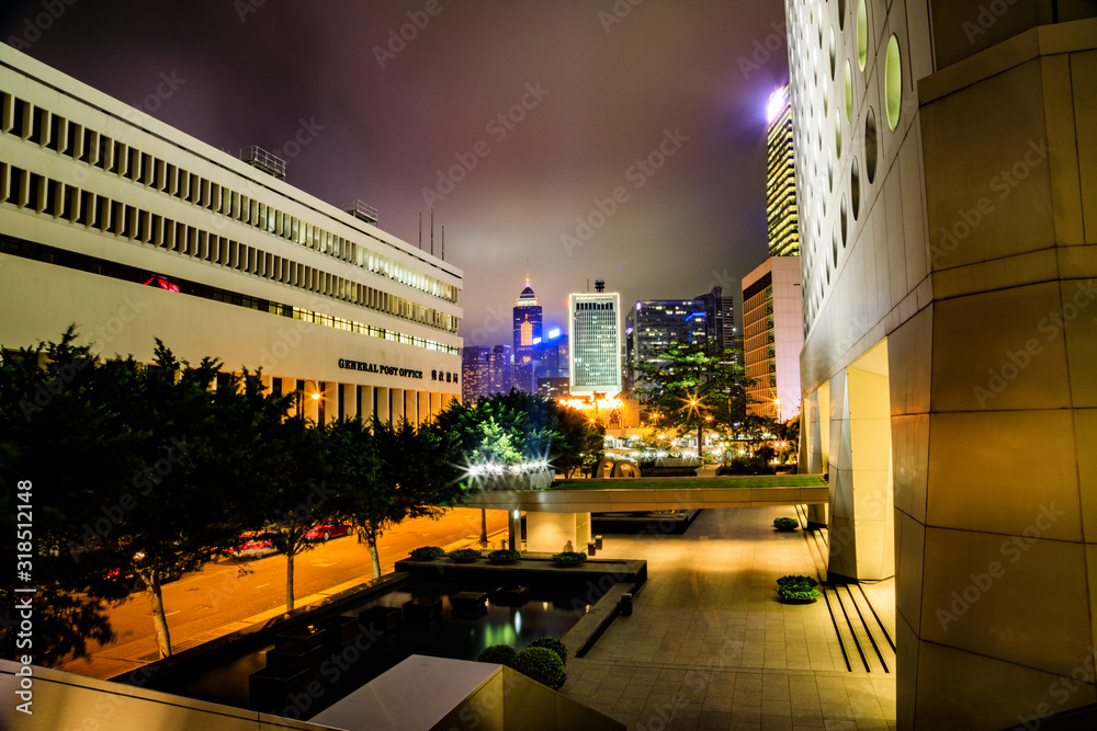 Hong Kong Central Night Vibes and Light Trails Photography Hong Kong Central Night Vibes and Light Trails Photography
