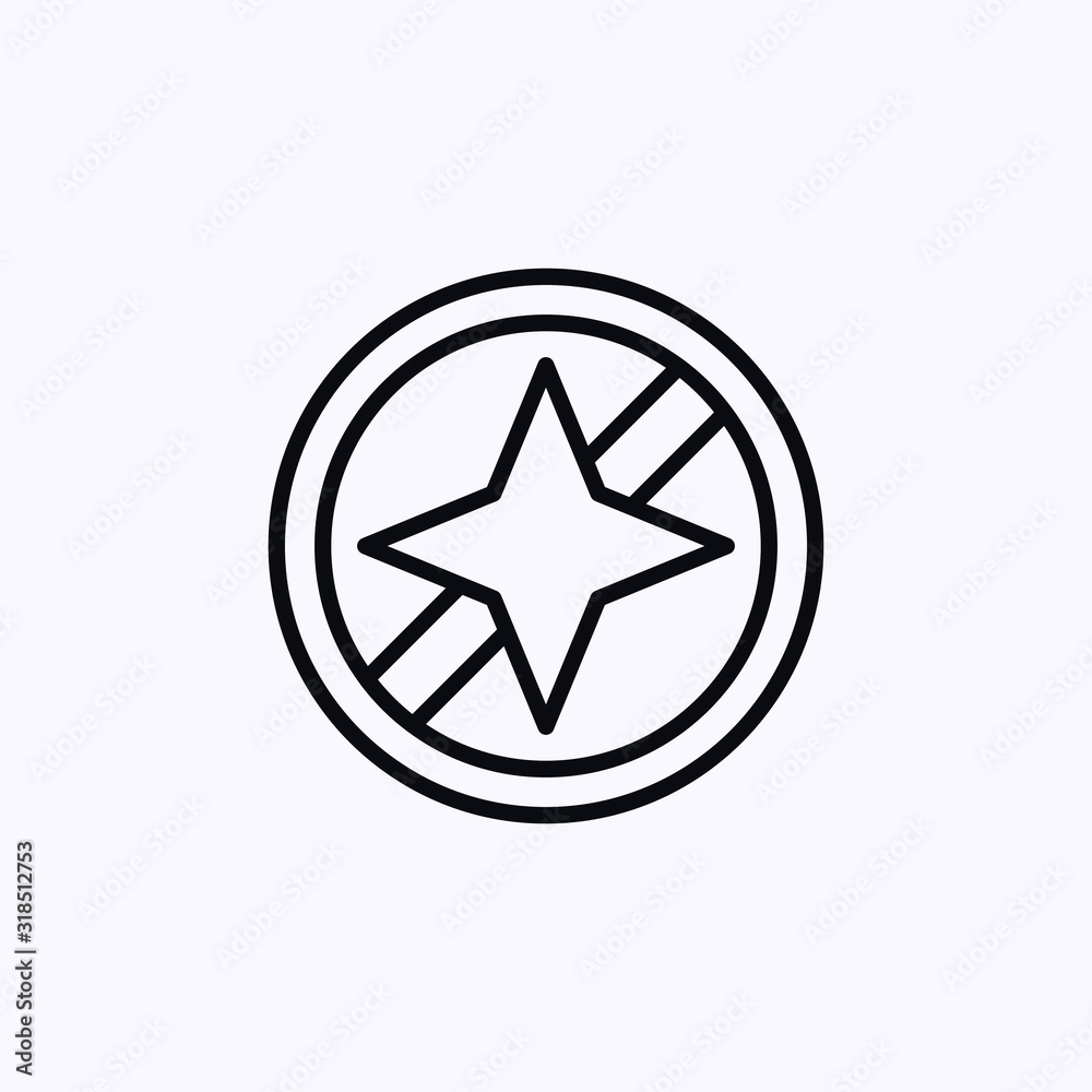 Compass icon isolated on white background Compass icon isolated on white background