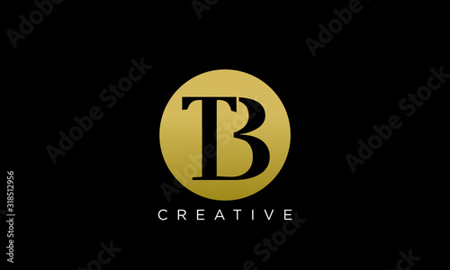 tb circle logo design vector icon