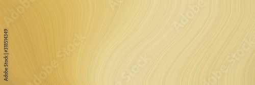 colorful horizontal header with burly wood, dark khaki and wheat colors. dynamic curved lines with fluid flowing waves and curves