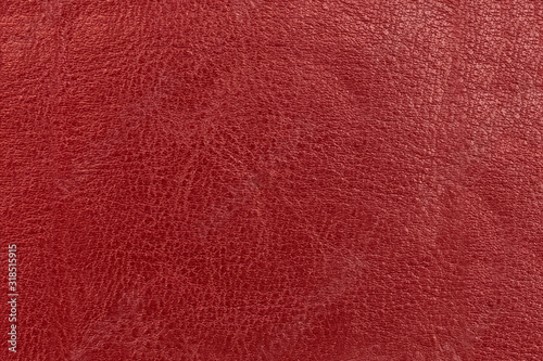 The surface and texture of old leather is red.