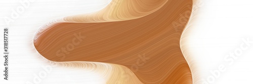 colorful header design with linen, coffee and burly wood colors. dynamic curved lines with fluid flowing waves and curves