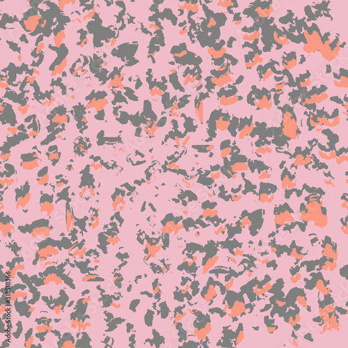 Leopard or cheetah skin vector seamless pattern. Animal print background.