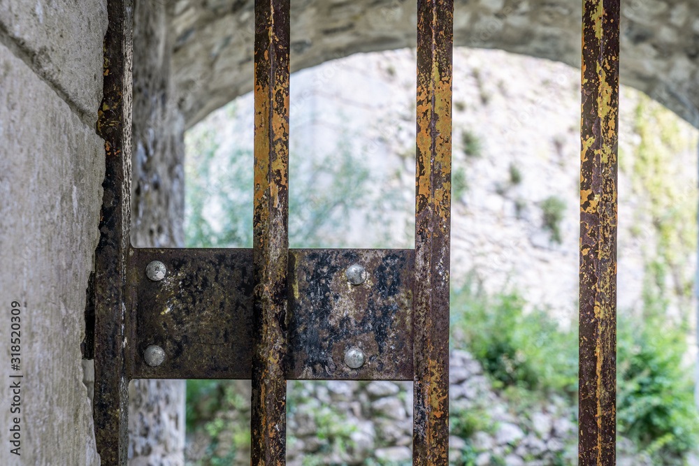 Fotografie Serrure de vieille grille
