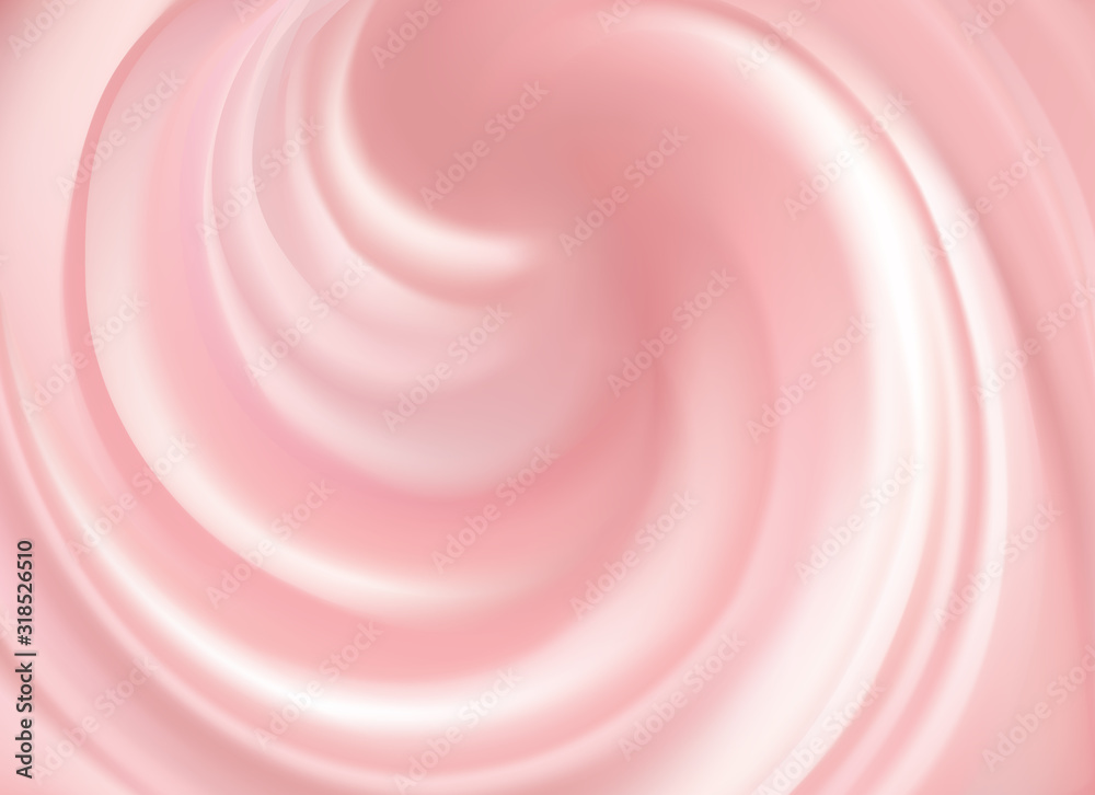 Vector background of swirling pink texture