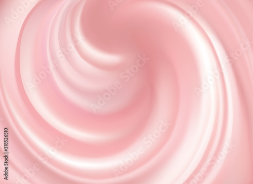 Vector background of swirling pink texture