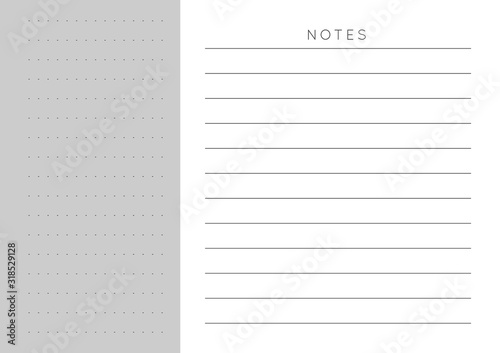 Planner sheet vector