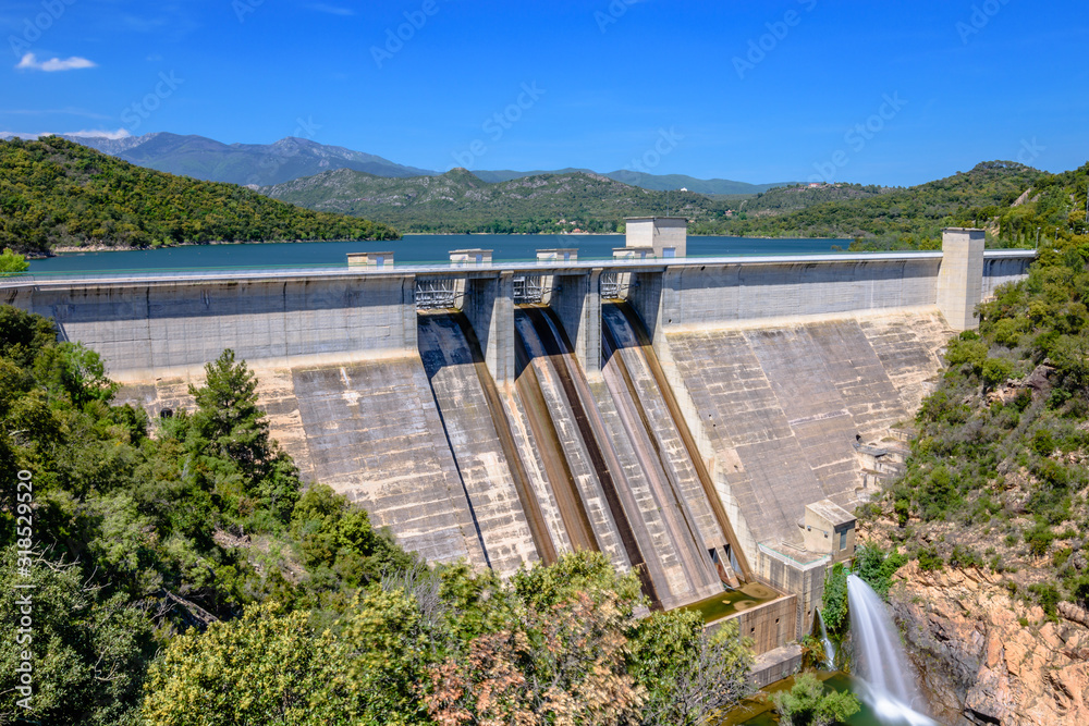 The Boadella Dam (Alt Emporda, Catalonia, Spain)