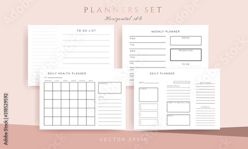 Planner sheet vector