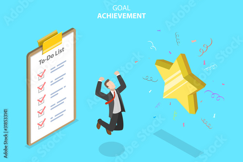 Vector Isometric Concept of Goal Achievement, successfully completed task.