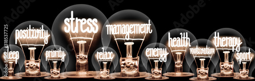 Light Bulbs with Stress Management Concept