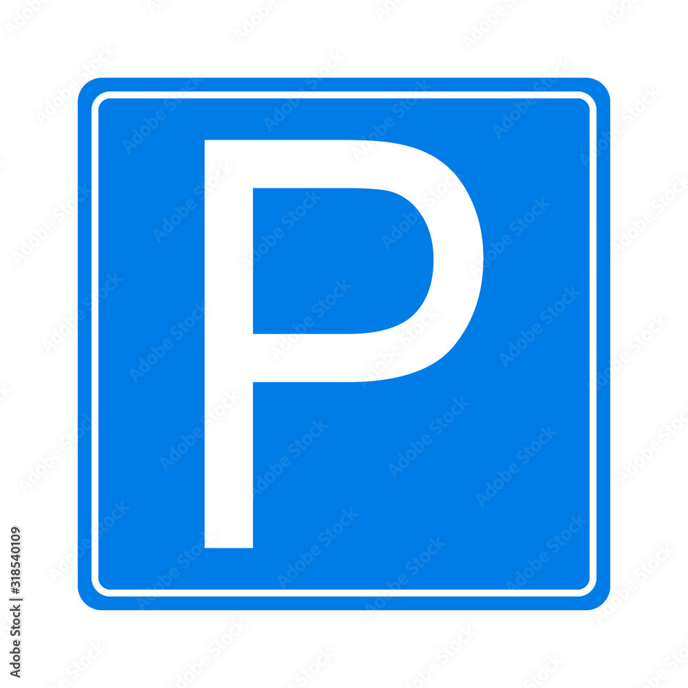 Park icon sign, road symbol. Parking public icon street place. Park icon sign, road symbol. Parking public icon street place.