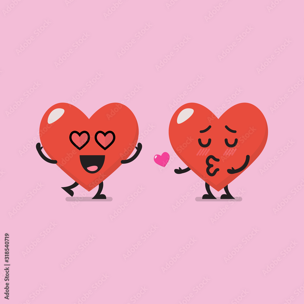 Heart characters lovers emoji