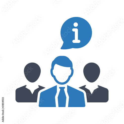 Business team information icon