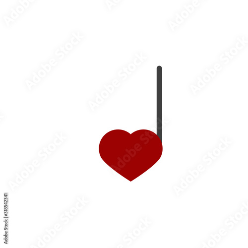 Valentine colored