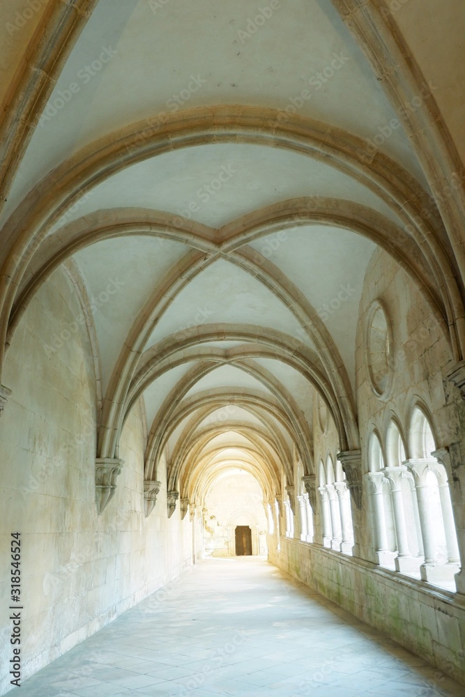 interior of the monestery in Batalha, portugal