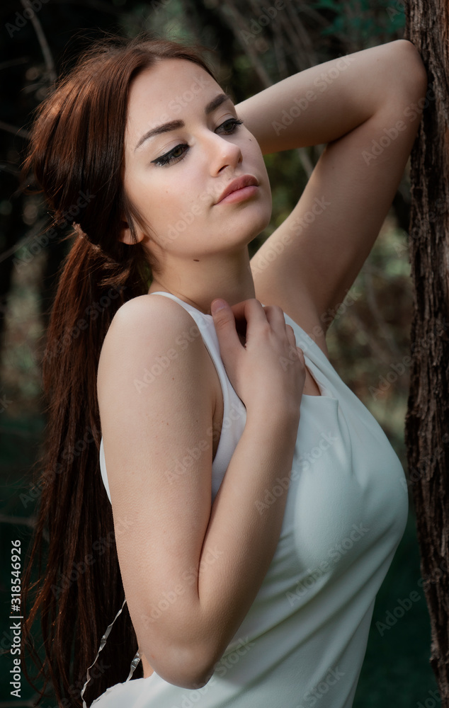 Portrait of a beautiful brunette Portrait of a beautiful brunette