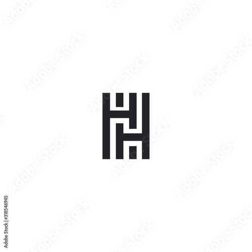 HH Letters Logo Design Vector