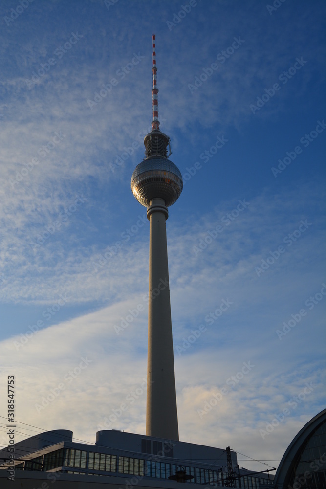 Tour de Télévision Alexanderplatz Berlin Allemagne 