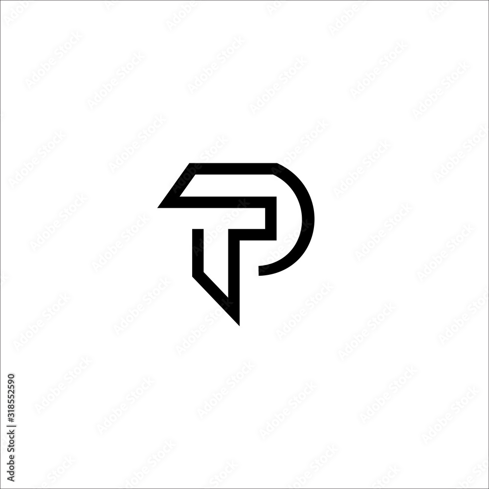 TP T P icon logo design vector. TP T P icon logo design vector.