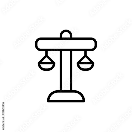 Simple scale line icon.
