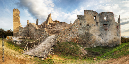 Canvas Print Ruin of castle Oponice - Slovakia, Oponicky
