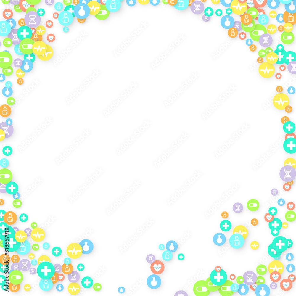 Obraz premium Pharmacy Background. Clinic Backdrop.