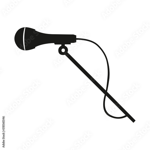 Microphone Icon isolated on a white background